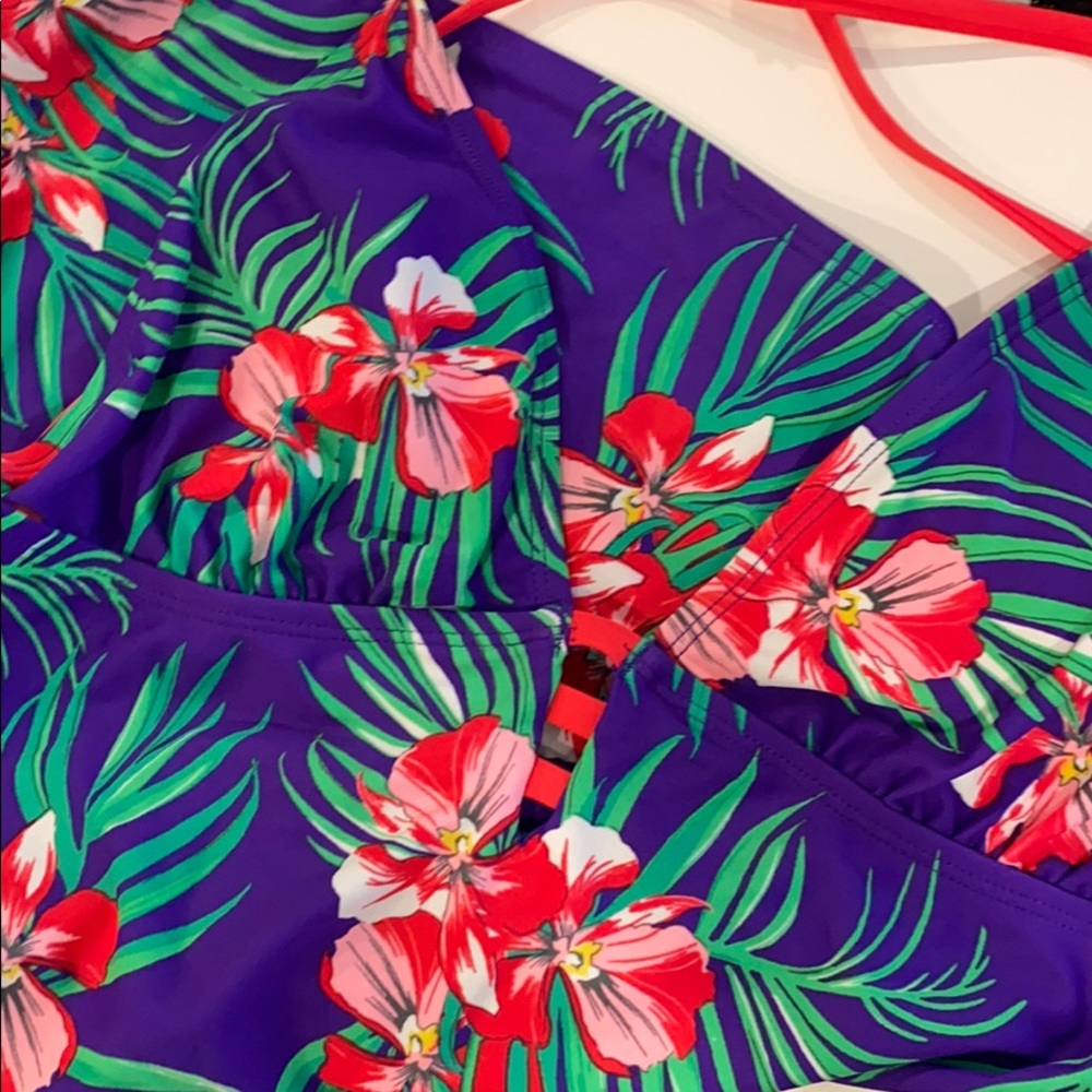 Floral bathing suit